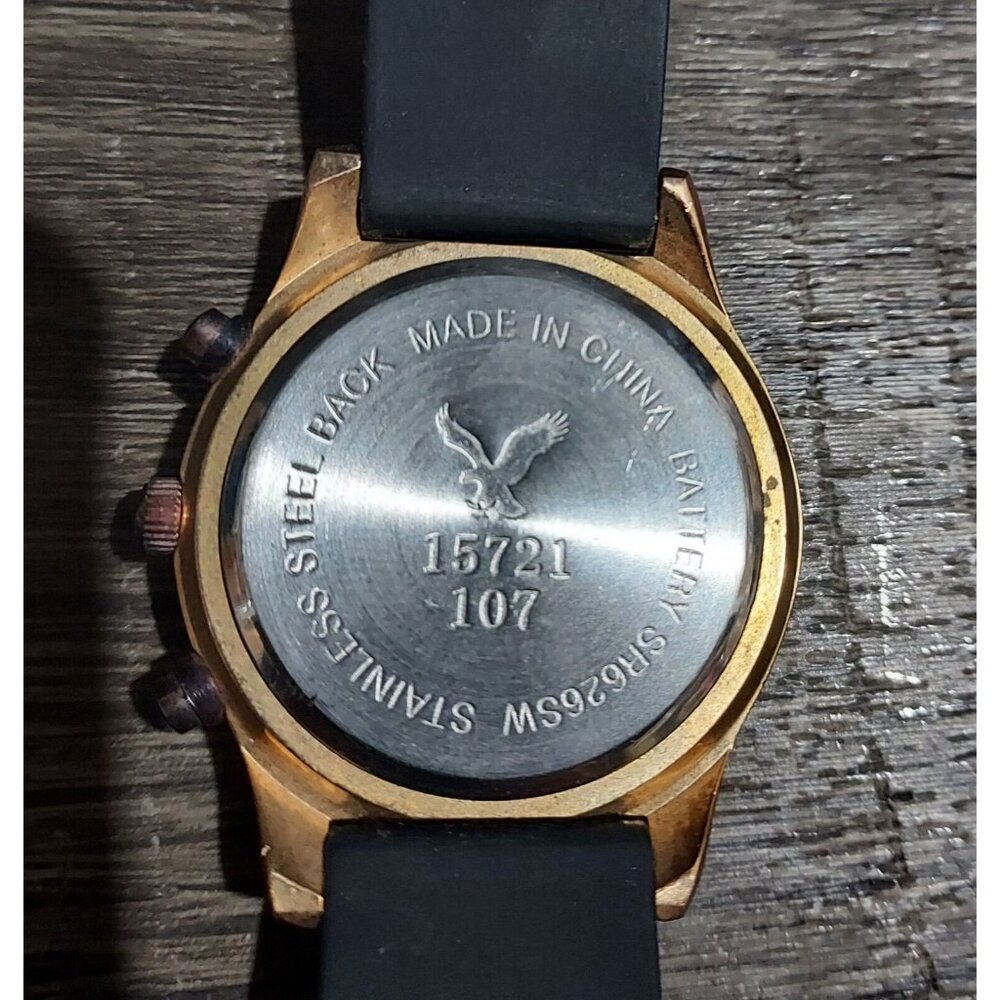 American Eagle Outfitters 15721 Two Tone Quartz Analog Women's Watch New Battery - Picture 2 of 9
